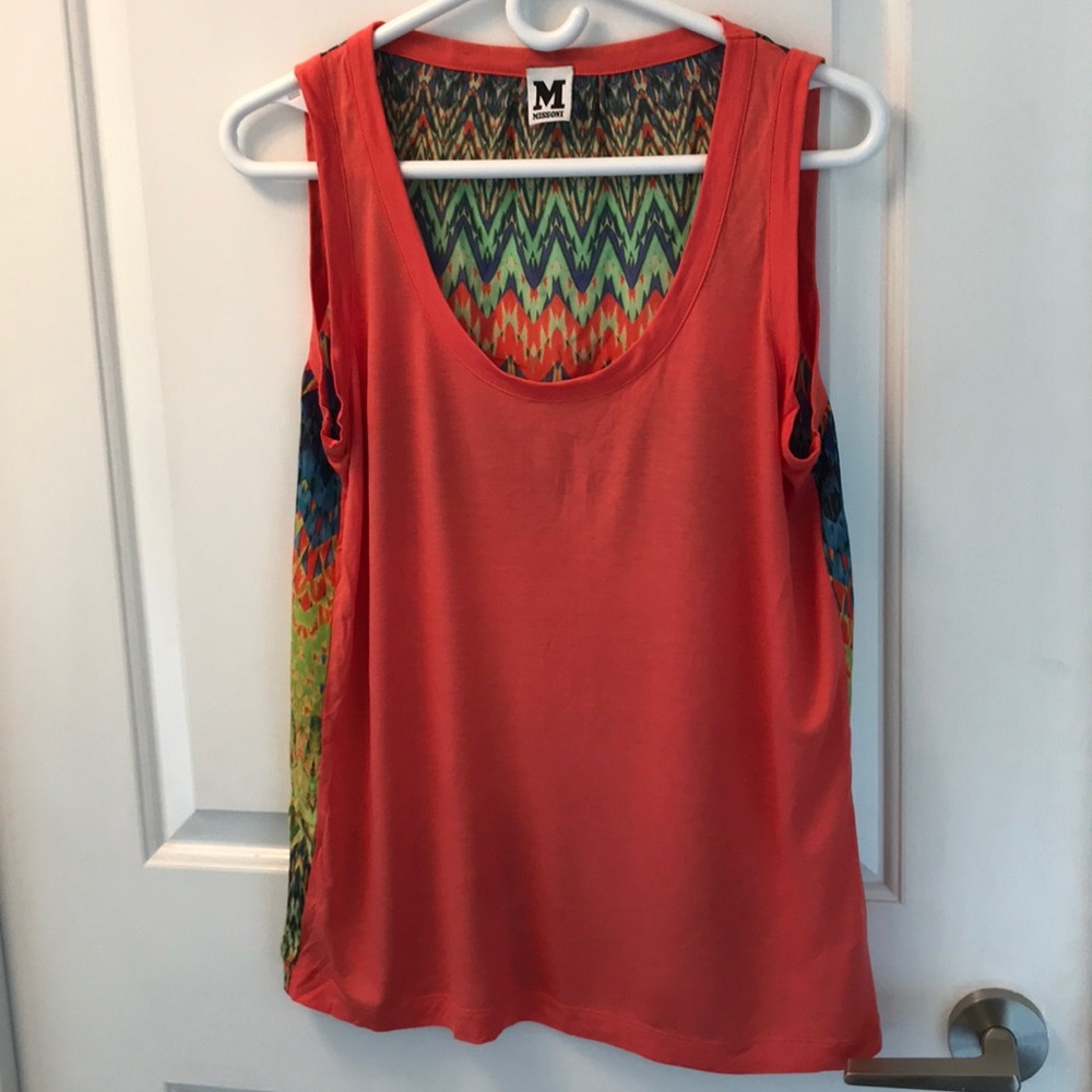 MISSONI Orange and Patterned Tank